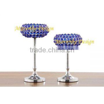 Wedding crystal centerpiece, Crystal T light holder, Crystal Candle Holder / Crystal Table Votive