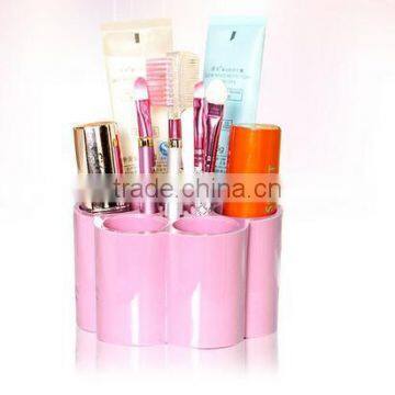 Cy269 Plastic Plum Blossom Shaped Dressing Table Cosmetic Storage Box Candy Color Desktop Separating Arrangement Box photo-5