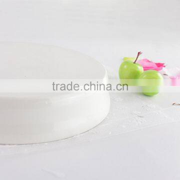 Hospitality Hotel Supply Round Eco-friendly Porcelain Plates Bakeware