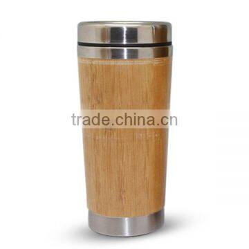 Bamboo Wooden Mug Real Natural Wooden Cup High Quality Travel Mug photo-2