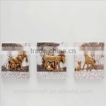 Decorative resin animal handicrafts wall hangings art and craft