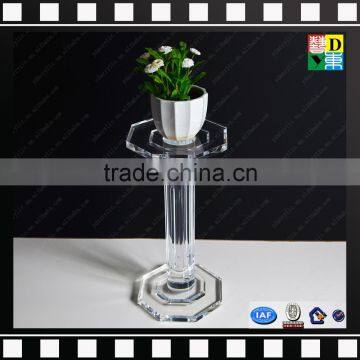 High transparent acrylic flower table modern wholesale PMMA sied table clear plastic table stool from china manufacturer