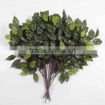 2016 Wholesale Artificial Leaves White Banyan Artificial Leaves for Decoration Artificial Big Green Leaves photo-5