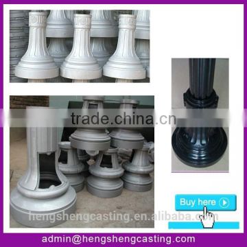 Alibaba express street decorative cast aluminum light pole base