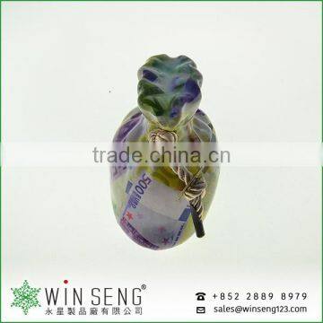 Small Mini Customize Ceramic Money Bag Shape Coin Bank photo-4