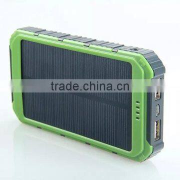 2015 New Design Ultra Slim Solar Power Bank With Led Torch Light photo-2