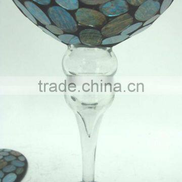 Custom Mosaic Goblet Candelabras photo-3