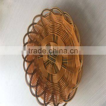 Beautiful Plastic Rattan Storage Basket for Supermarket photo-3