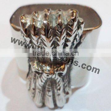 Hand Made Metal Napkin Ring | SILVER NAPKIN RING