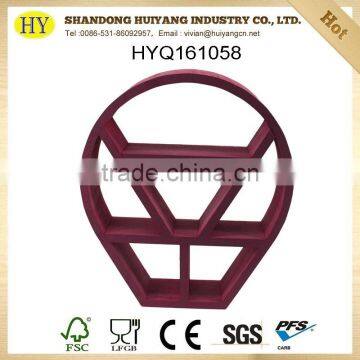 FSC painting wooden wall display rack wholesale