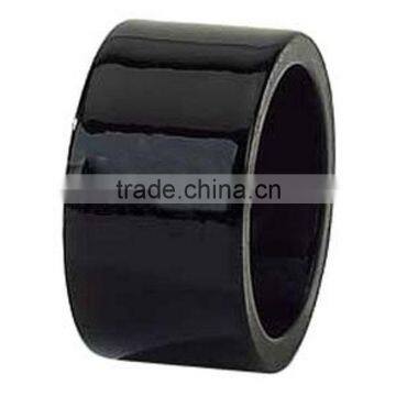 black shiny napkin ring for table decor