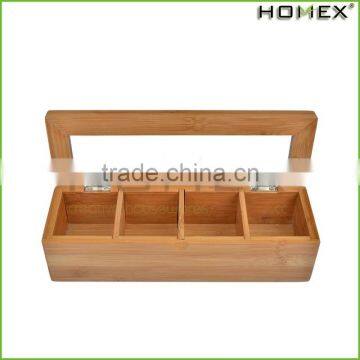 High Quality Classical Customize Make Wooden Bamboo Chinese Tea Gift Box/Homex_Factory photo-2