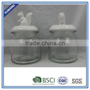 Glass Jar for Honey Christmas Cookie Jar Ceramic Penguin Cookie Jar photo-5