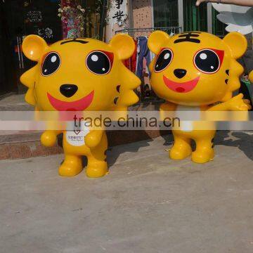 Outdoor fiberglass cat cartoon figure