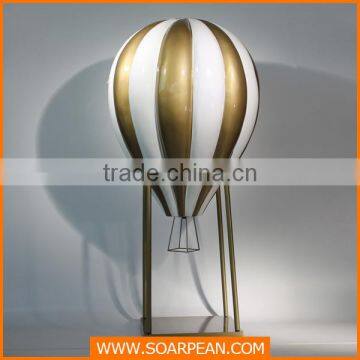 Giant Stripe Fiberglass Hot Air Balloon For Decor