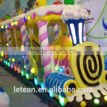 Children Amusement Candy Theme Park Equipment Ride Electric Kids Train For Sale LT-7051