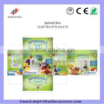 Spiral Manual Fruit Vegetable Cutter, As Seen On Tv Tri-blade Plastic Spiral Vegetable Slicer photo-5