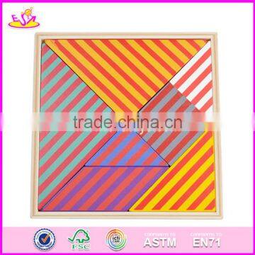 2017 New Design Kids Creative Mind Puzzles Wooden Tangram Shapes W11D006 photo-6