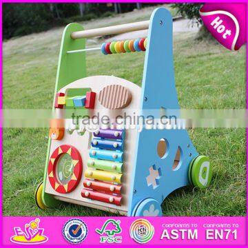 Оптовая продажа лучших по дизайну многофункциональных деревянных детских ходунков для детей W08J001 photo-4