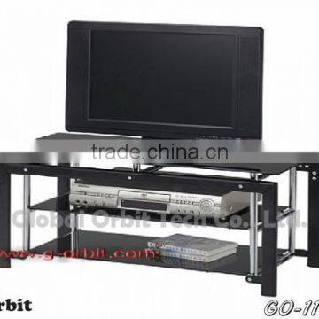 Metal Modern Led Glass Wooden tv Stand photo-5