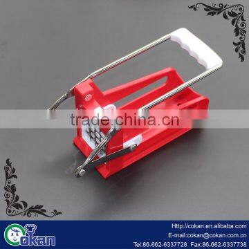 Kitchen Tool French Fry Potato Cutter With Round Bottom for Easy Slicing, 2 Blades photo-2