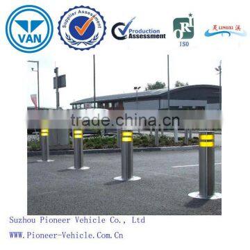 2015 best automatic rising stainless steel bollards with LED light and hydraulic system