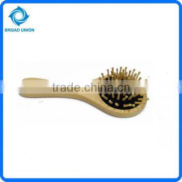 Round Hair Brush Wooden Comb Hair With Mirror