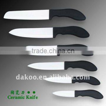 6 Pieces zirconia ceramic knife