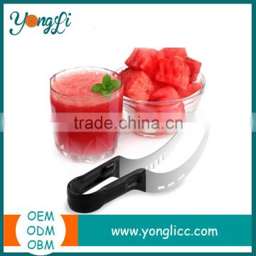 Watermelon Stainless Steel Slicer Corer and Serving Tongs with Melon Baller and Fruit Carving Knife