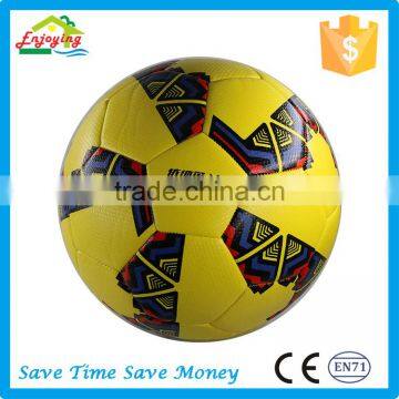 High Level Various Size Color Custom Made Scuff-resistant Conventional 3.5mm PVC Leather Football Soccer Ball photo-2