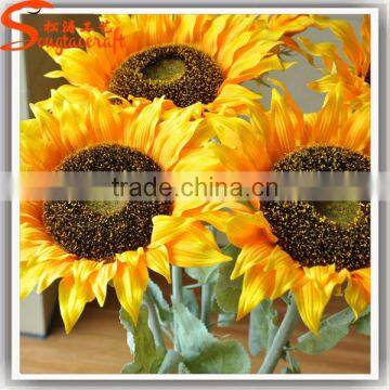 Hot Sale Manufacturing Waterproof Artificial Sunflower Decoration for Home photo-3