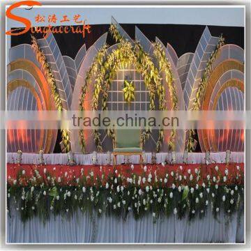 2015 Factory Wholesale Fake Indian Decorations Wedding Flower Backdrop for Sale photo-6