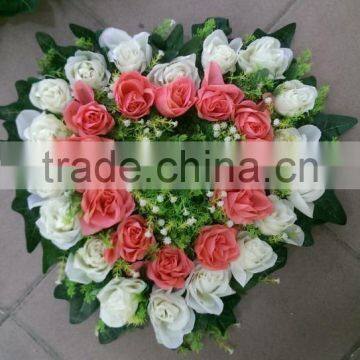 40*38cm Real Touch Silk Cloth Artificial Flower Wall Wedding Backdrop Decoration photo-4