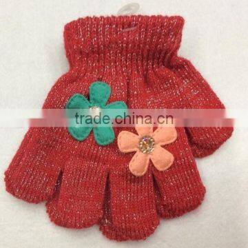 2014 Lovely Knitted Girls Winter Glove photo-2