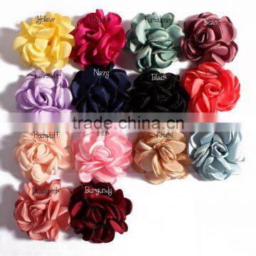 Handmade Singe Fabric Flower Clip for Kids Hair Accessories photo-2