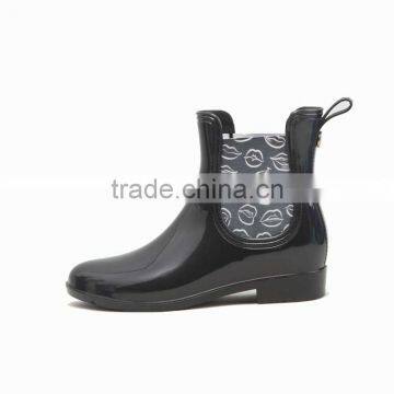Printed Elastic Women Chelsea Rain Boots Custom Made photo-4