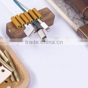 Wooden Cable Clips Organizer, Charging Wire Clip photo-4