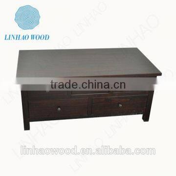 handmade home used solid wood table,decorated wooden table with drawers