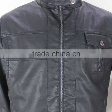 2015 Custom Leather Jacket Made In China photo-3