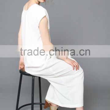 Guangzhou clothing OEM Hidden seam pockets Kimono winged sleeves off-white Middle East Iliya abaya