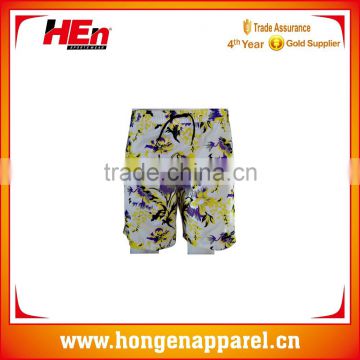 Hongen apparel Fancy design no-fading waterproof Good quality men breathable light color swim wear