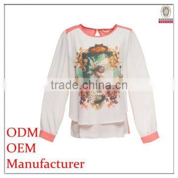 OEM/ODM factory modern design popular ladies spandex blouses