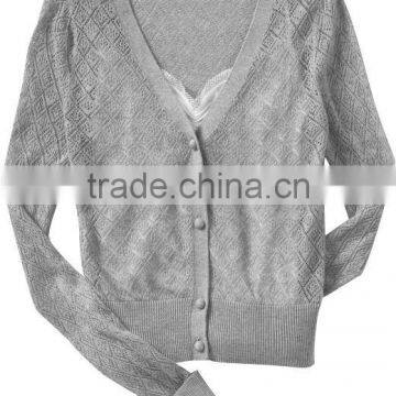 8KN027_6 Jacquard Cardigan