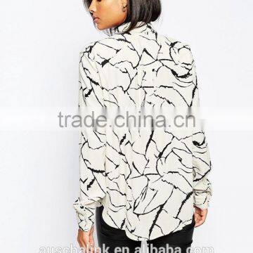2016 High Quality Decent Long Sleeve Print Shirt Wholesale OEM Service photo-2