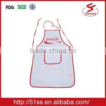 Poly/cotton classic kitchen aprons with pocket in front, 70x80cm