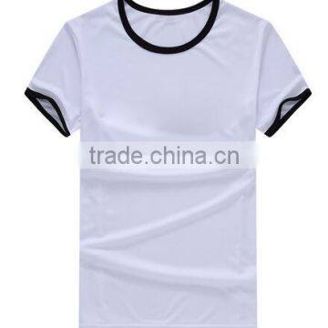 Spring Clothing Mens Blank T Shirts Ringer Sportswear Tops Tees Short Sleeve O Necks Casual