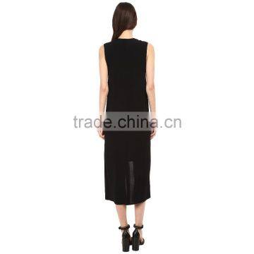 2016 Whlolesale China Casual Dress Long Black Maxi Dress Two Piece Dress photo-2