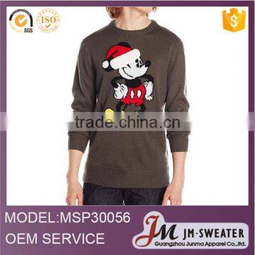 2016 New design Santa hat , 100% Acrylic pullover sweater design for men