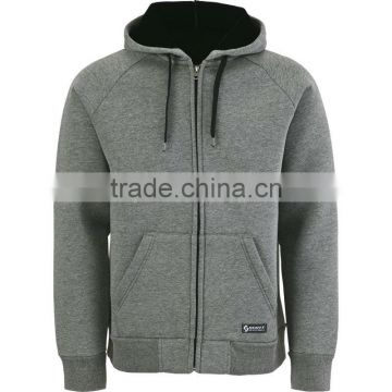 heather grey hoody jacket for winter cold weather