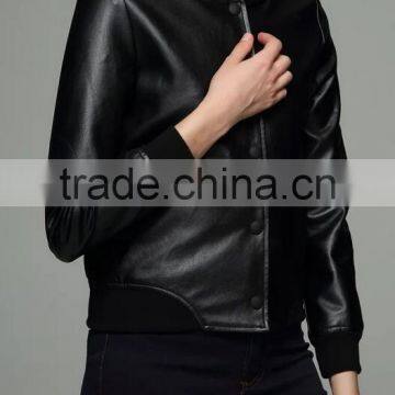 Runwaylover EY1043C Women pu Leather Jackets Ladies Short Jackets photo-4